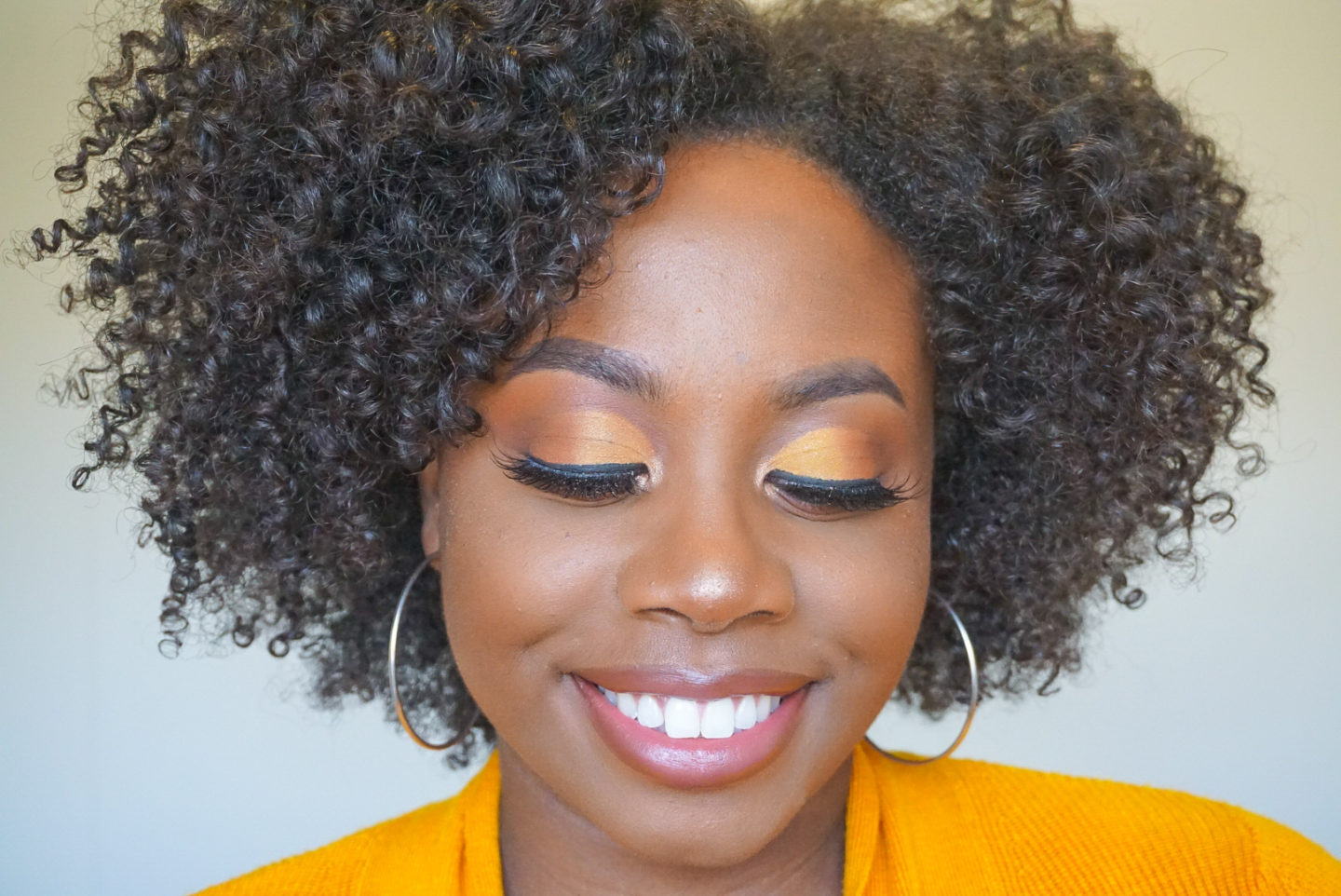 Displaying yellow, orange and brown eyeshadow from ItsMyRayeRaye x BH Cosmetics